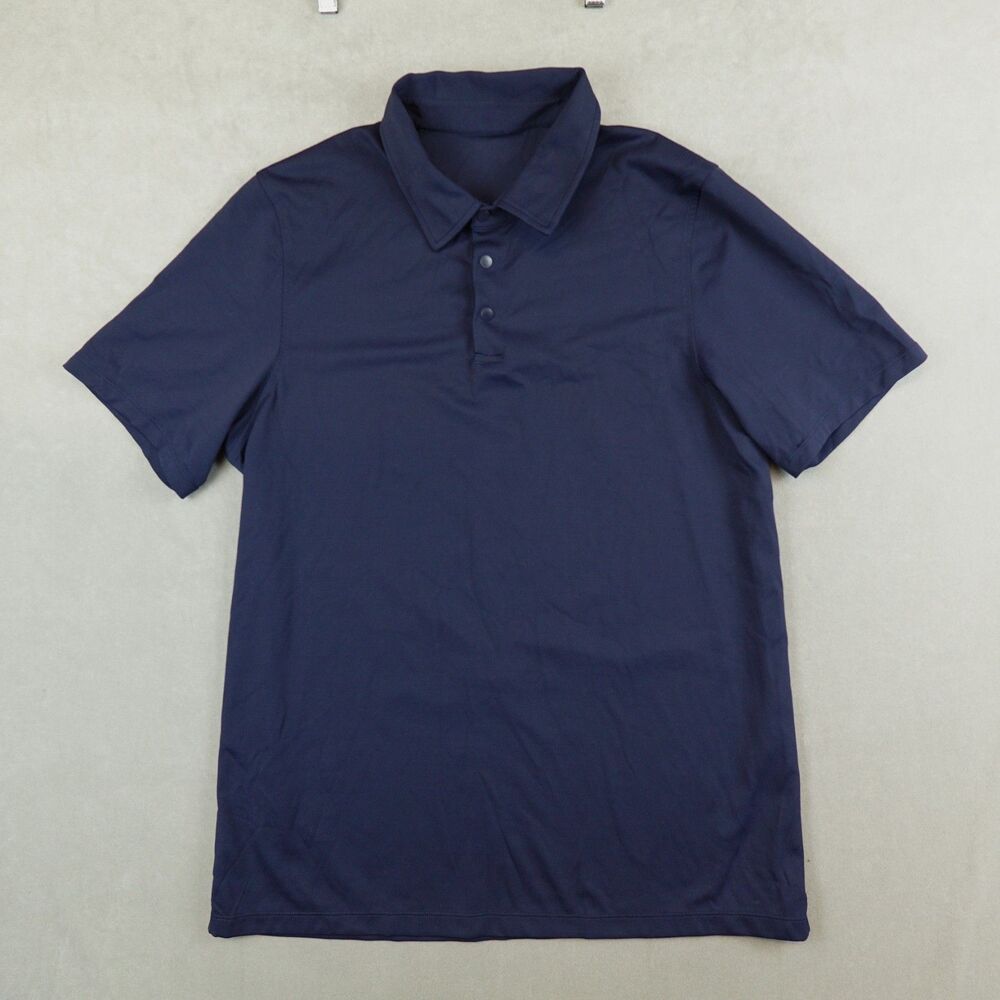Lululemon Polo Shirt Sport Performance Golf Navy Mens Size Small